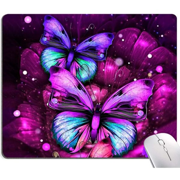 Butterfly Mouse Pad, - Unique Antiskid Clothpad