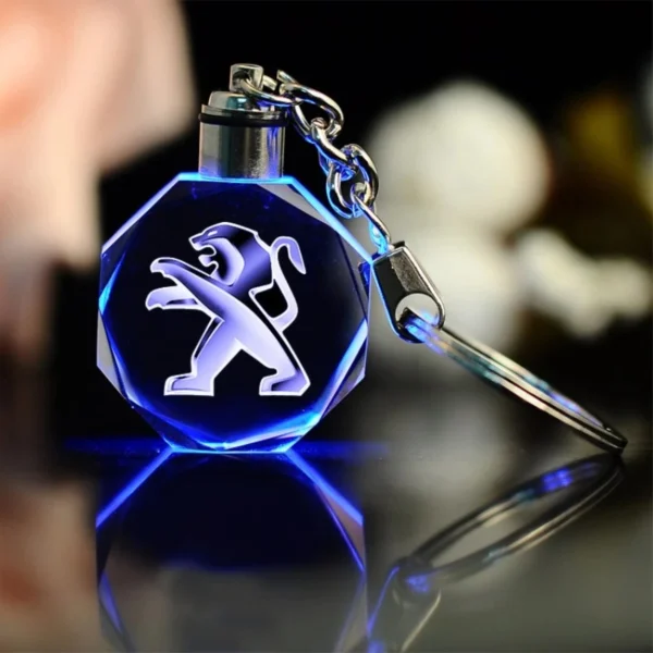 Peugeot  led crystal keyholder