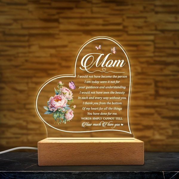 Mom led plaque