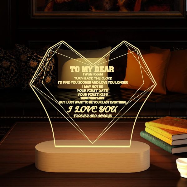 I love you led plaque