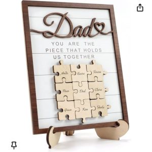 Dad wooden jigsaw puzzle plaque