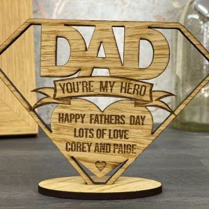 My hero plaqueA “My Hero” plaque is a meaningful and heartfelt decorative sign designed to honor someone special — often a dad, but it can be for any hero in your life. It’s a way to say, “You’re my hero” and celebrate the love, strength, and support they give.